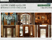Tablet Screenshot of customstainedglass.com